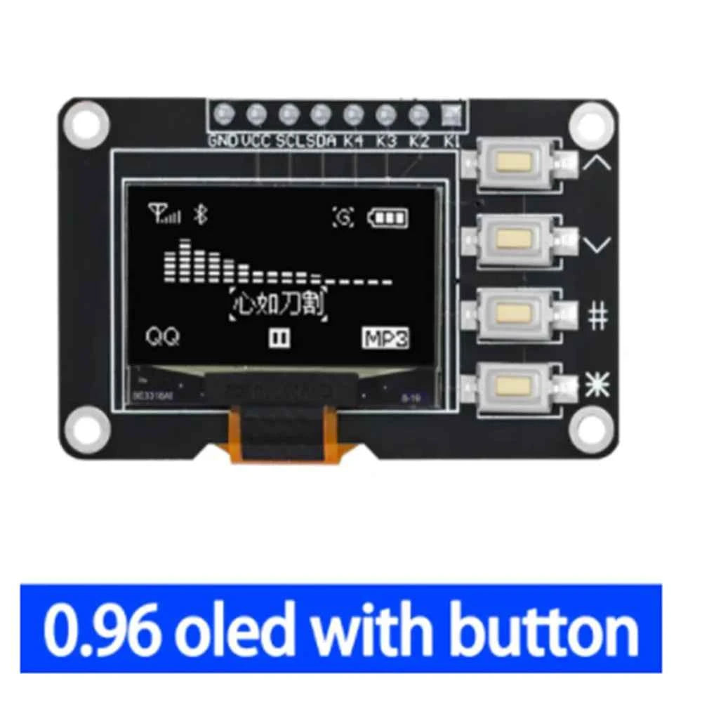 TFT OLED Module EC11 with Rotary Encoder IIC Interface 0.96'' 1.3'' 1.8'' 2.4'' LCD Screen Options for White/Blue Buttons
