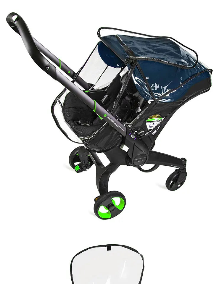 Stroller Raincoat Thickened Transparent PVC Vision Rain cover For Doona & FooFoo Baby Stroller 3 in 1 Baby Stroller Accessories