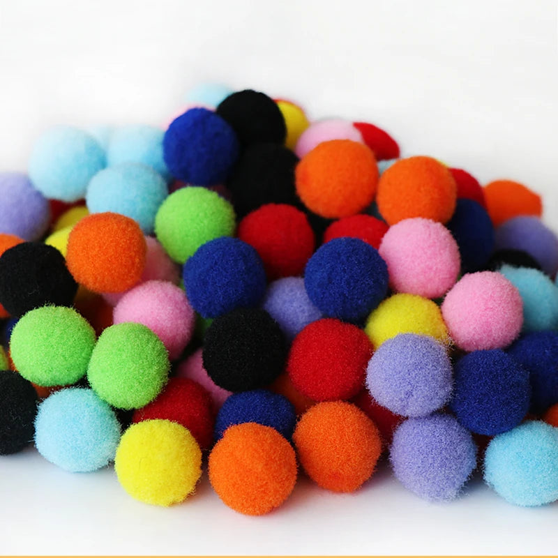 Color Sorting Toy Rainbow Plush Ball Matching Set Preschool Math Counting Kids Educational Stacking Matching Games