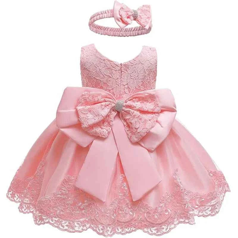 Newborn Baby Girls White Princess Christmas Dress Kids Dresses For Girls Baptism 1st Birthday Wedding Bridesmaid Infant Vestidos