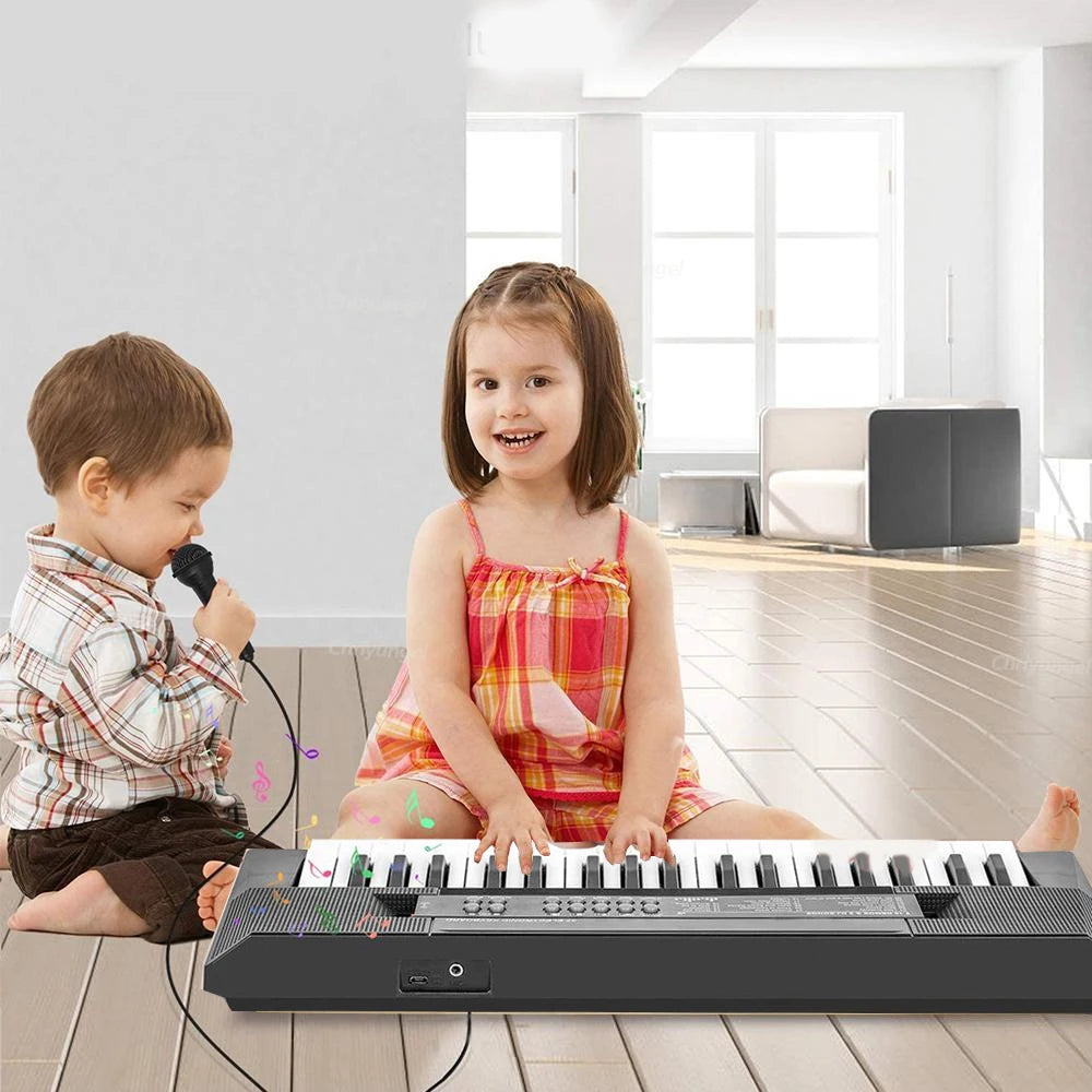 Chriyungel 37 Keys Kids Electronic Keyboard Piano with Microphone Musical Instrument Educational Toys Gift for Boy Girl Toddler