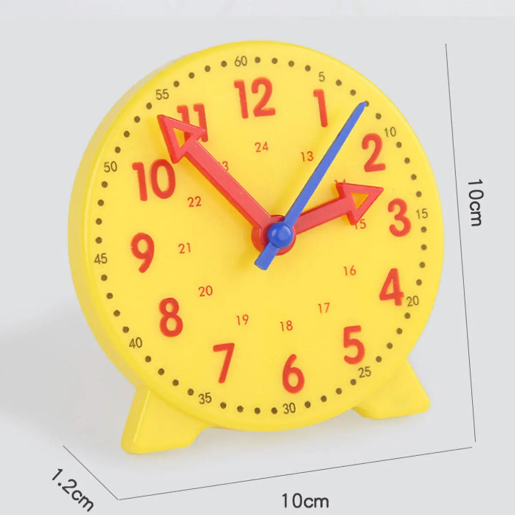 Kids Learning Clock Time Activity Set Teaching Clock for Students Classroom Telling Time Practice Toy Kids Educational Supplies