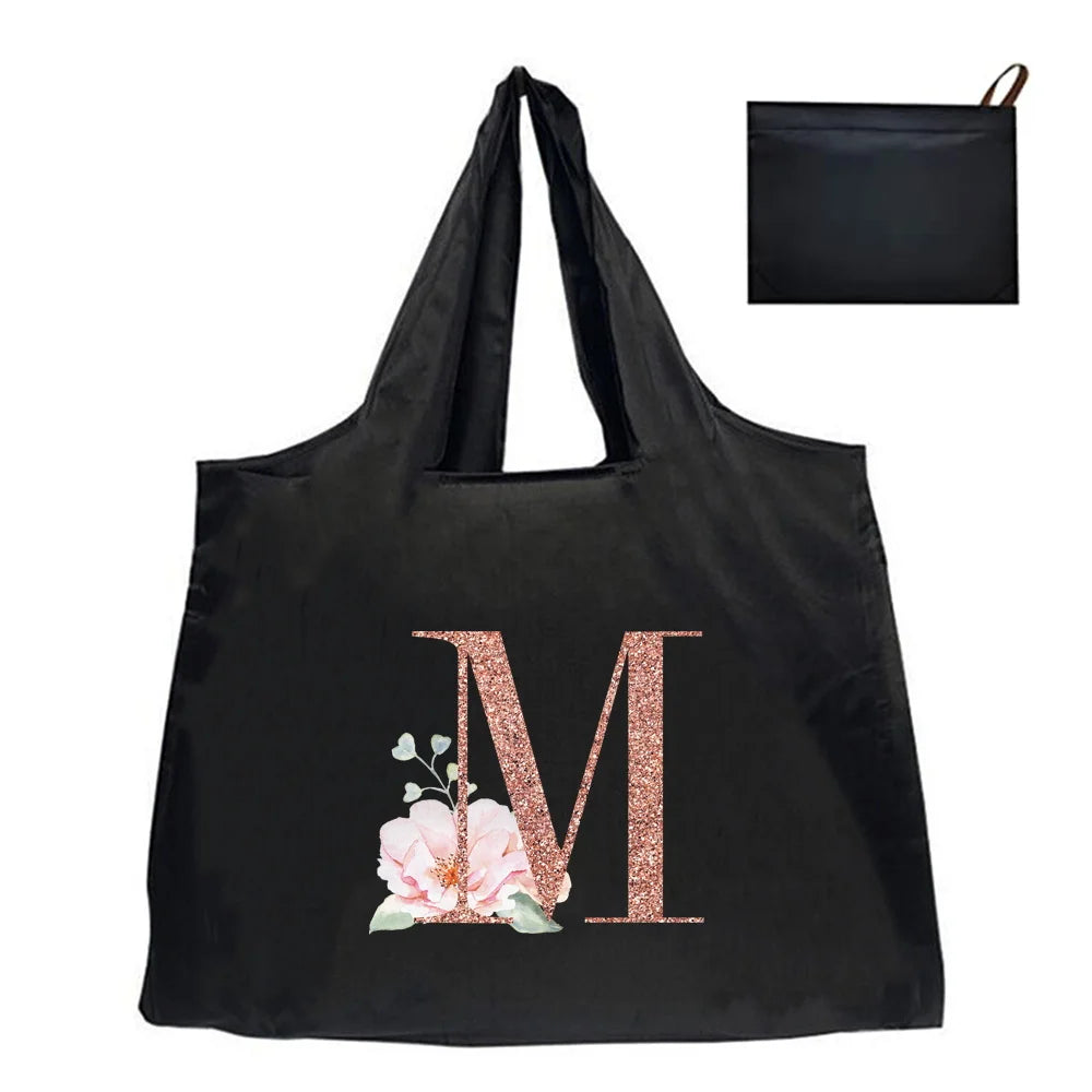 Shopping Bag Tote Bag Foldle Grocery Organizer Reusable Handbags Shoulder Bags Convenient Large-Capacity Large Tote For Fashion