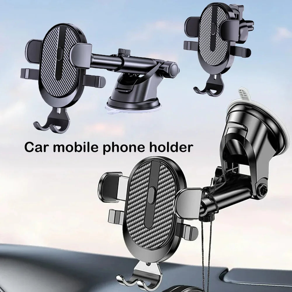 Universal Dashboard Car Phone Holder Multi-Functional 360 Rotating GPS Navigation Air Vent Mount Sucker Bracket Car Phone Mount