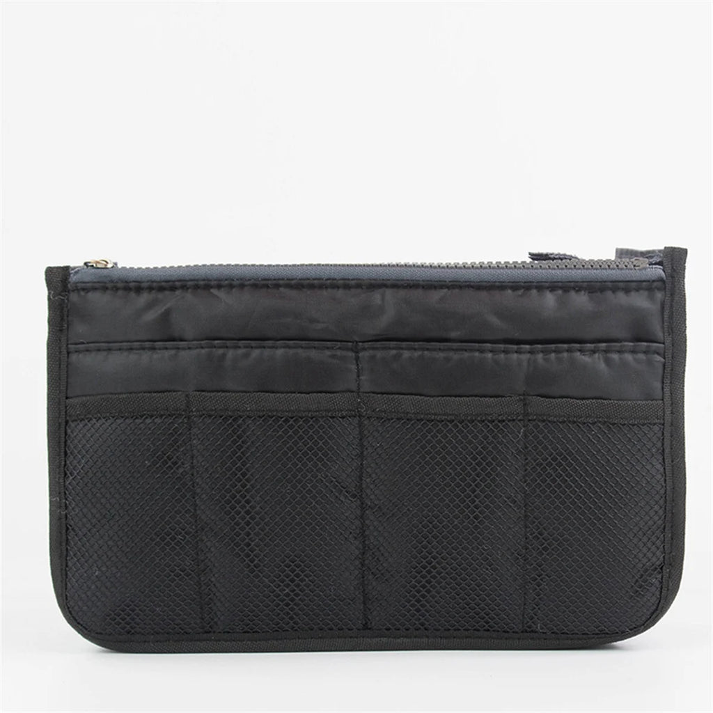 Multifunctional Bi-fold Storage Bag Double Zipper Large Capacity Storage Arrangement Makeup Toiletries Large Classification Bag