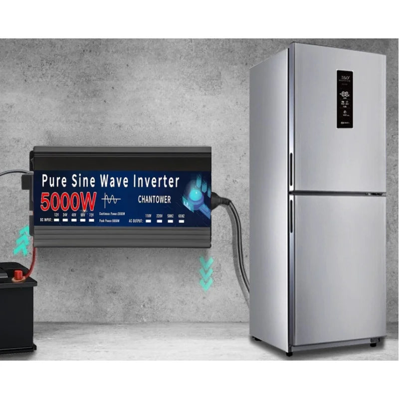 Pure Sine Wave Inverter 12V 220V 1000W-5000W DC 12v To AC 220v Power Supply Converter Car Solar Inverter