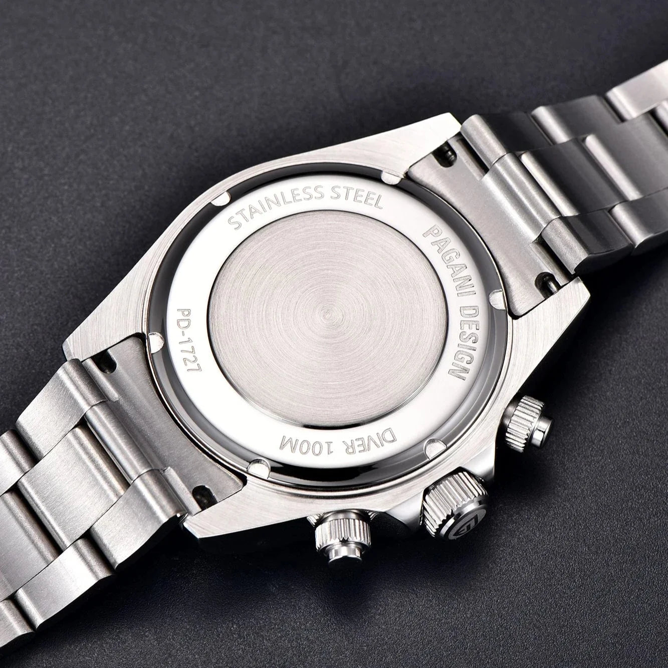 PAGANI DESIGN New Stainless Steel Bezel Men Quartz wristwatches Luxury Sapphire Glass Chronograph VK63 Watch Men reloj hombre