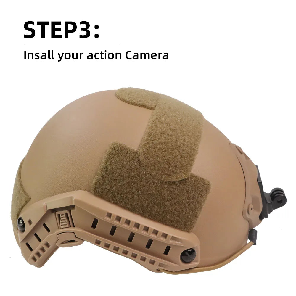 BOOIU Tactical Helmet Base Adapter Fixed Camera Mount For GoPro Hero Action Camera Mount FAST/MICH/NVG Helmet Accessories