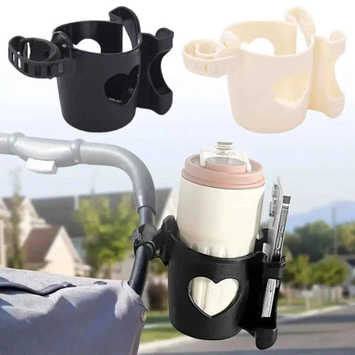2-in-1 Baby Stroller Cup Holder Phone Holder Multifunctional Universal Infant Bottle Holder Stroller Accessories Cup Holder