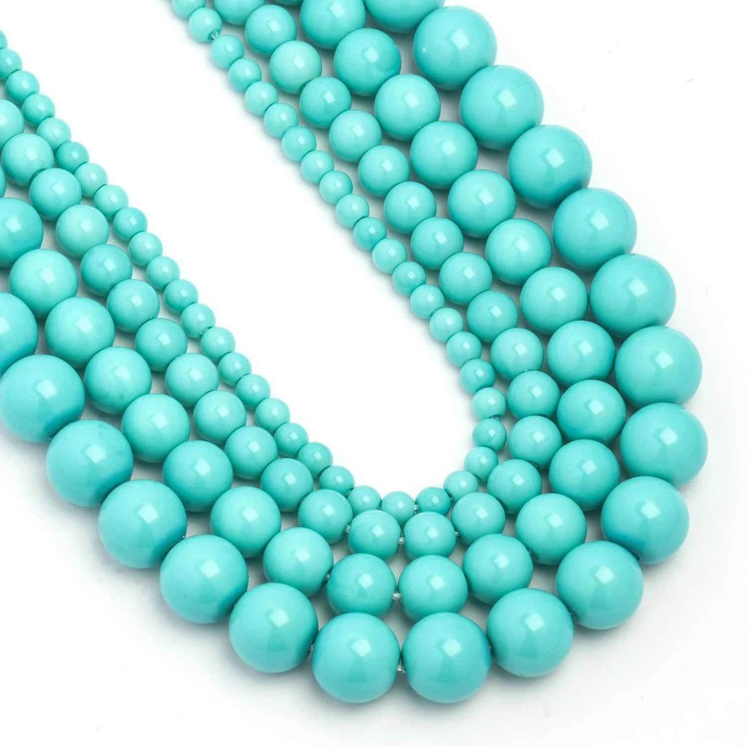 4 6 8 10mm Glass Beads Colorful Imitation Pearl Loose Spacer Round Smooth Beads For Diy Jewelry Making Handmade Bracelet Earring