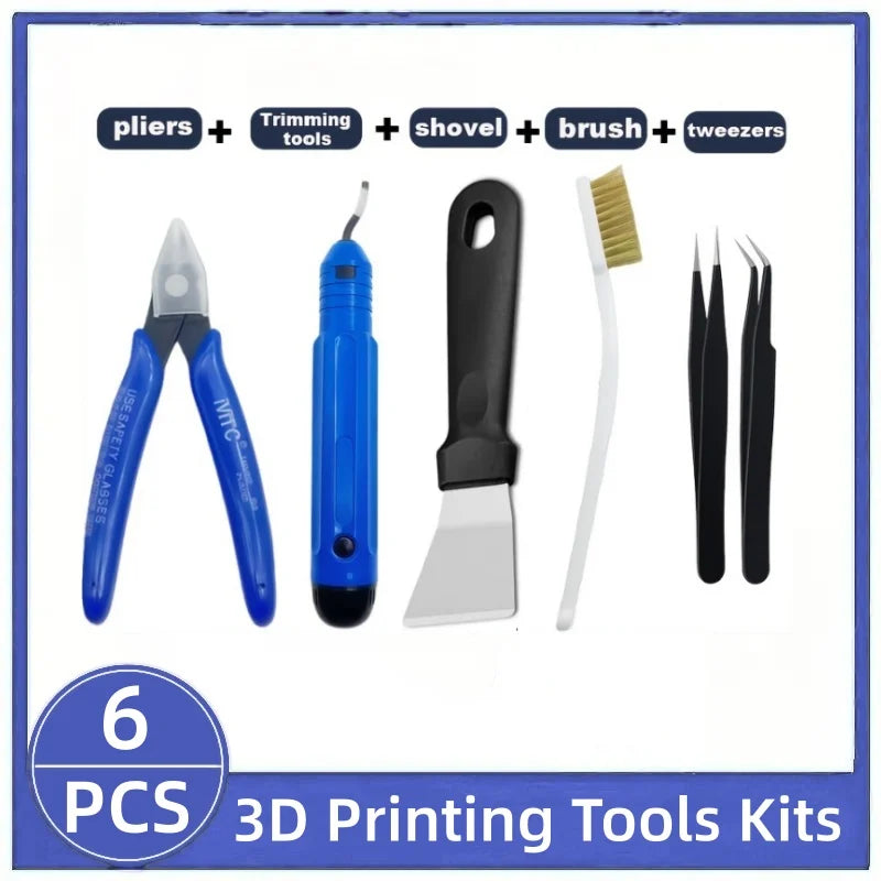 3D Printing Tools, Various Types Tools, Scissors, Cleaning Needles, Tweezers, Pliers, Deburring Kits, Universal 3D Printer Tools