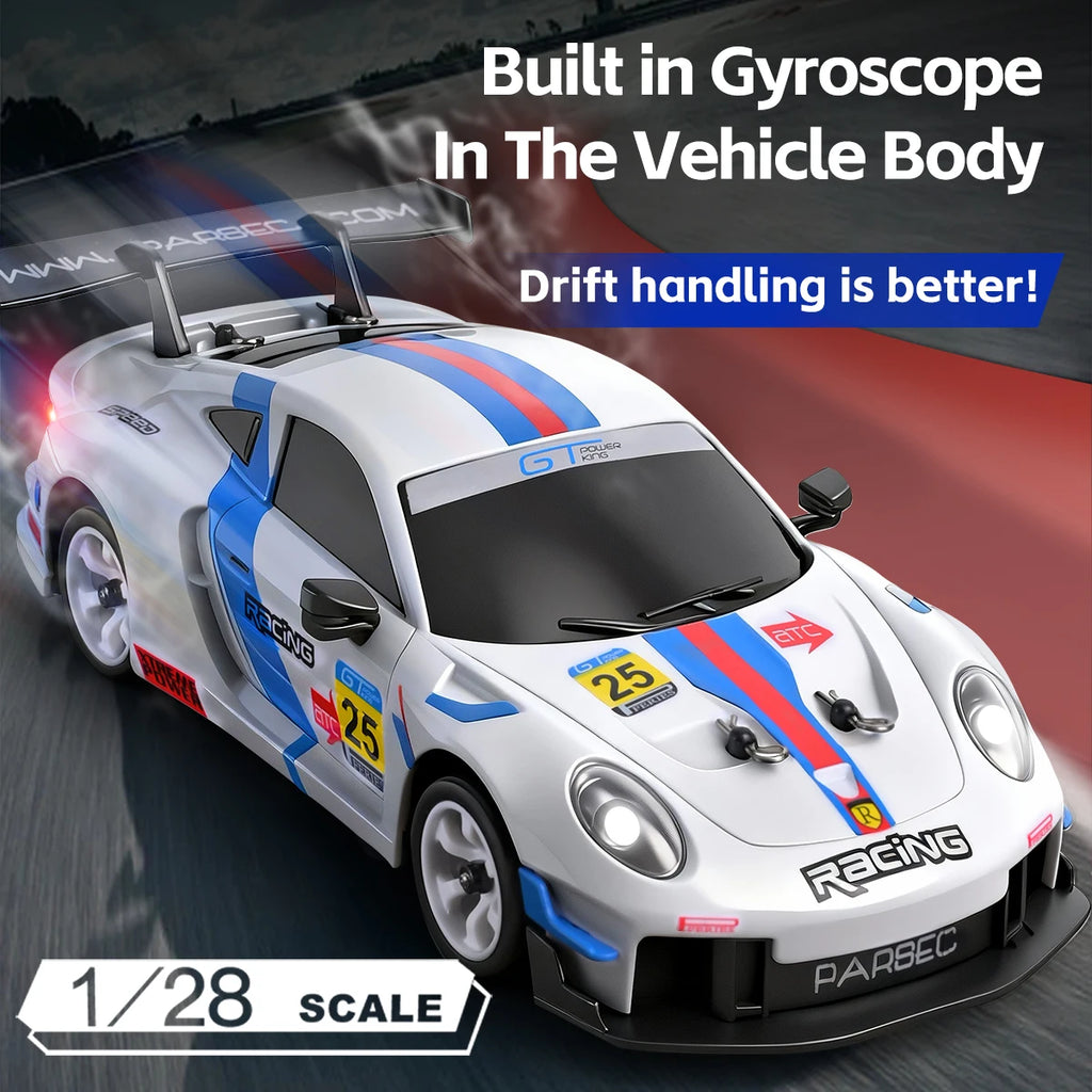 WLtoys 1/28 RC Drifting Car 284191 284019-A Upgraded Gyro 4WD High Speed Radio Control Model 2.4G Drift Racing Vehicle Mini Gift