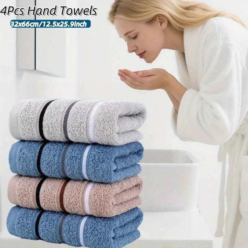 4-Piece Soft Bath Towel Set For Bathroom And Gym