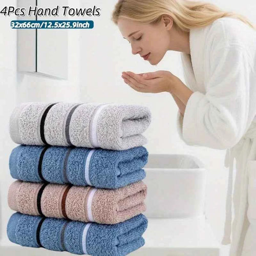 4-Piece Soft Bath Towel Set For Bathroom And Gym