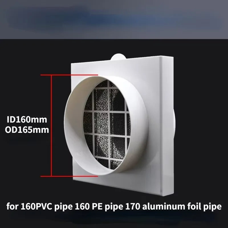 duct air filter inline ducting box ventilation for PVC pipe PE pipe Aluminum foil tube Inlet pre filter Deworming and Deashing
