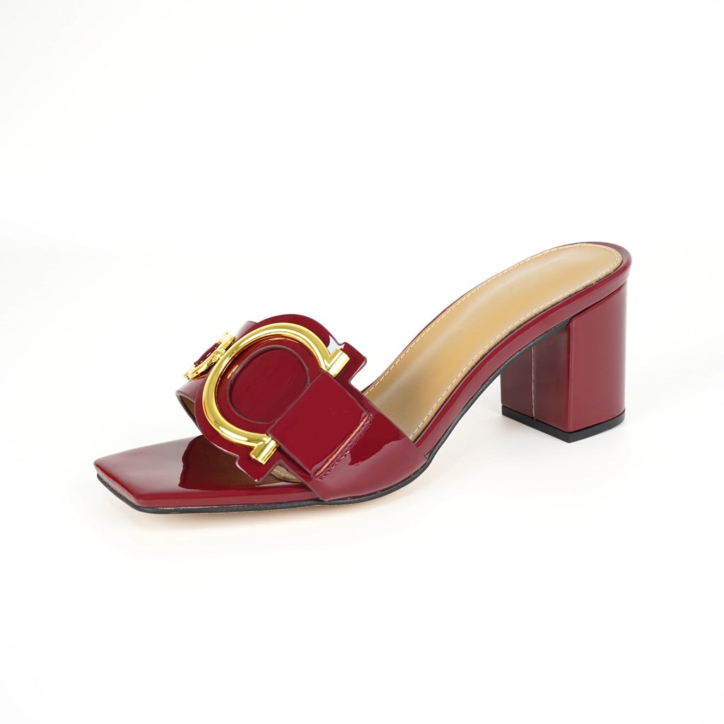 2024 ladies slippers leather open toe fashion ladies high heels luxury party shoes plus size 35-44 outdoor women's shoes