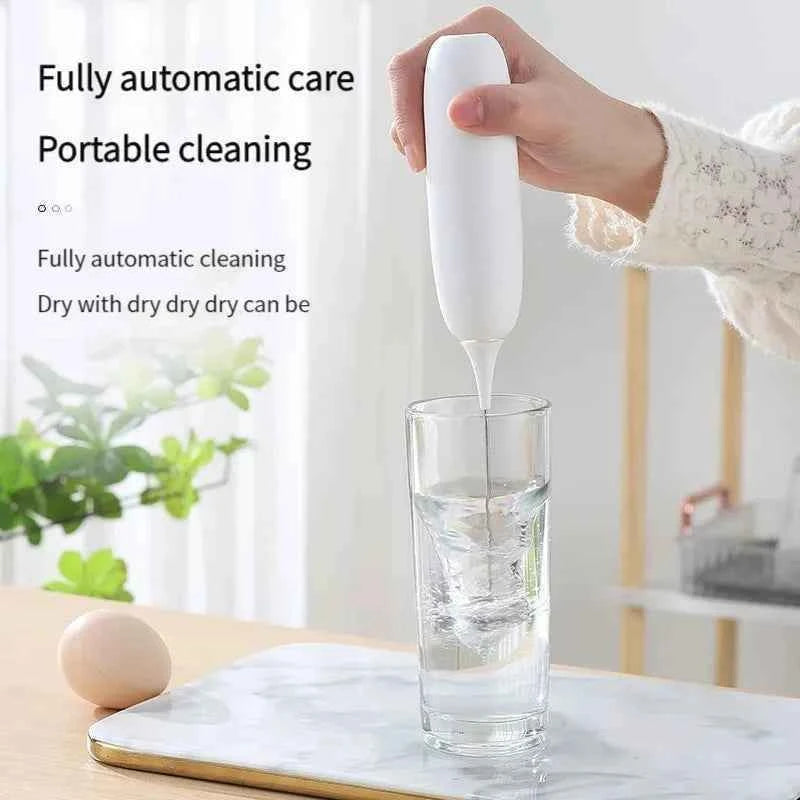 1PC Battery Model Handheld Egg Beater Froth Mixer Kitchen Automatic Coffee Milk Foaming Mixer Kitchen Whisk Tools
