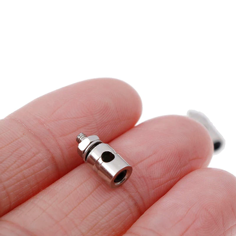 10Pcs RC Airplane Boat Pushrod Linkage Stopper Servo Connectors Adjustable Diameter Helicopter 2.1mm/1.8mm/1.3mm RC Boat