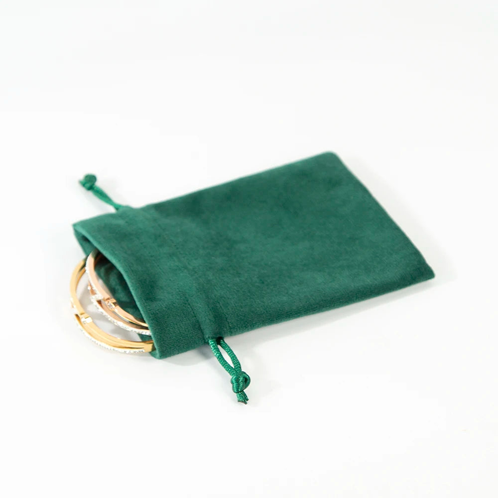 10pcs Velvet Anime Jewelry Organizer Small Gift Bags Drawstring Packaging Pouch For Women Rings Earrings Keychain Wedding Favor