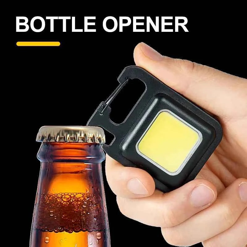 LED Mini Multifunctional Flashlight Super Bright EDC Key Chain Light Outdoor Keychain Emergency Camping Flashlight Accessories