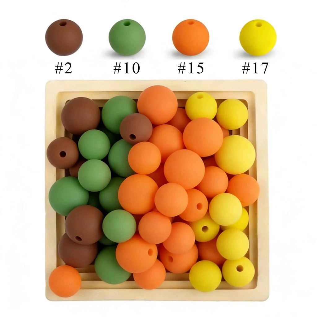 12mm Siilcone Round Beads 100/50/20Pcs For Jewelry Making To Make Bracelets DIY Keychain Necklace Jewelry Accessories BPA Free