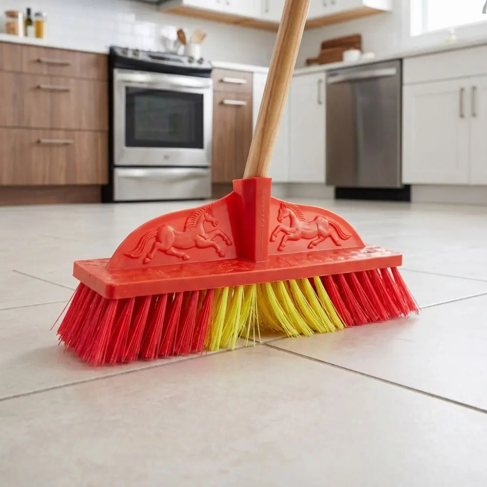 Plastic Tile Scrub Brush With Stiff Bristles For Floors