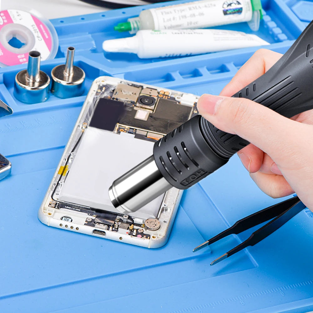 JCD 8-Hole Hot Air Gun Handle Is Suitable For 8898 8858 8586 Rework Solder Repair Station Accessories Tool 3-Hole soldering iron
