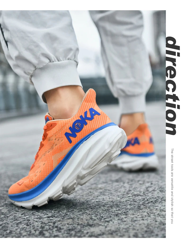 Marathon Sports Running Shoes Men Breathable Lightweight Sneakers Comfortable Athletic Nonskid Leisure Outdoor Sneakers for Men