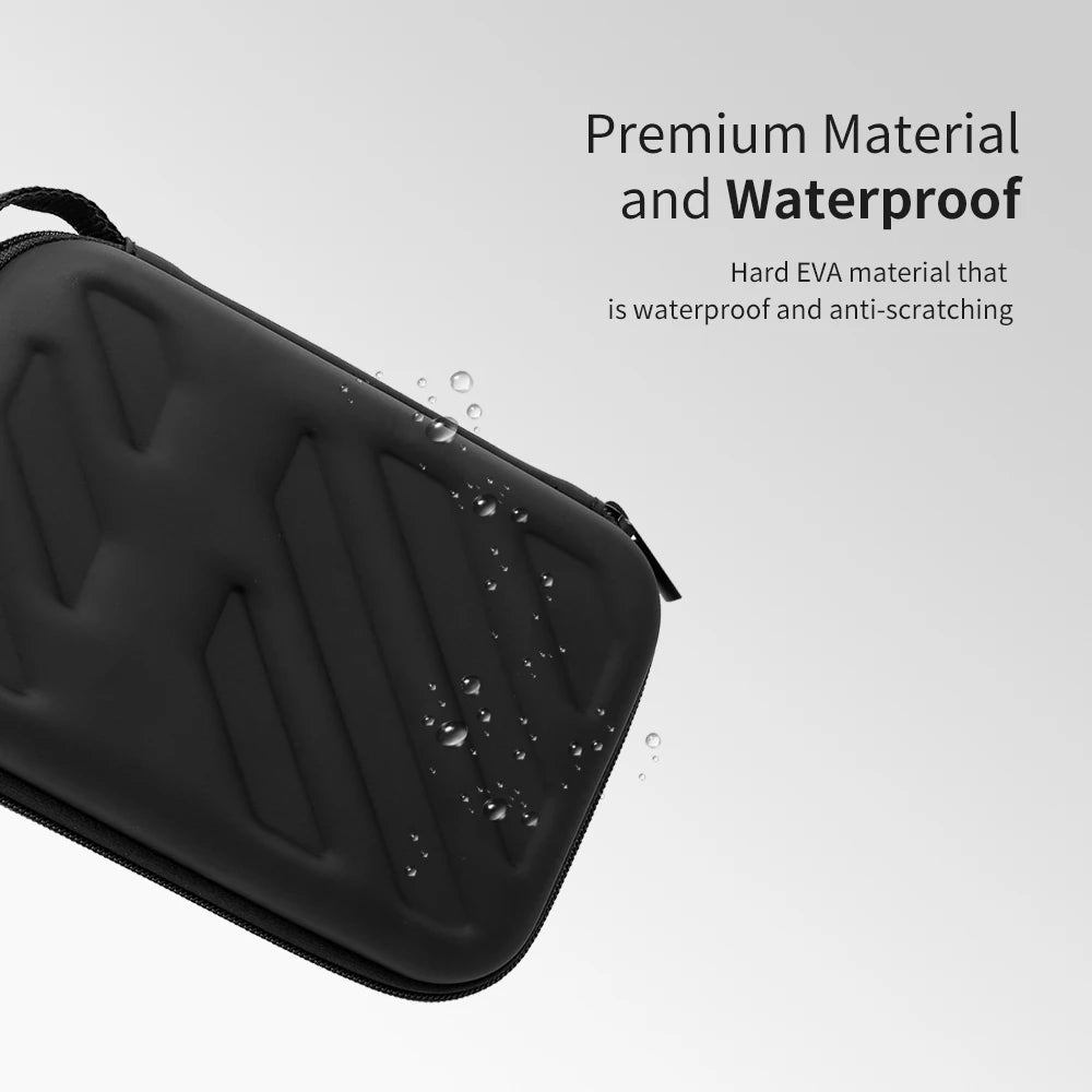 2.5in HDD with Mesh Pocket and Soft Inner Fabric Carrying Case External Hard Drive Disk Case Shockproof EVA Case for Office Use