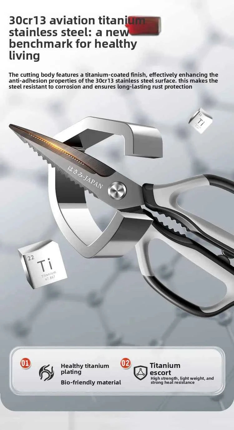 Kitchen Scissors All Purpose  kitchen gadgets utensils Stainless Steel Cooking Shears for Cutting Meat Food Fish Poultry