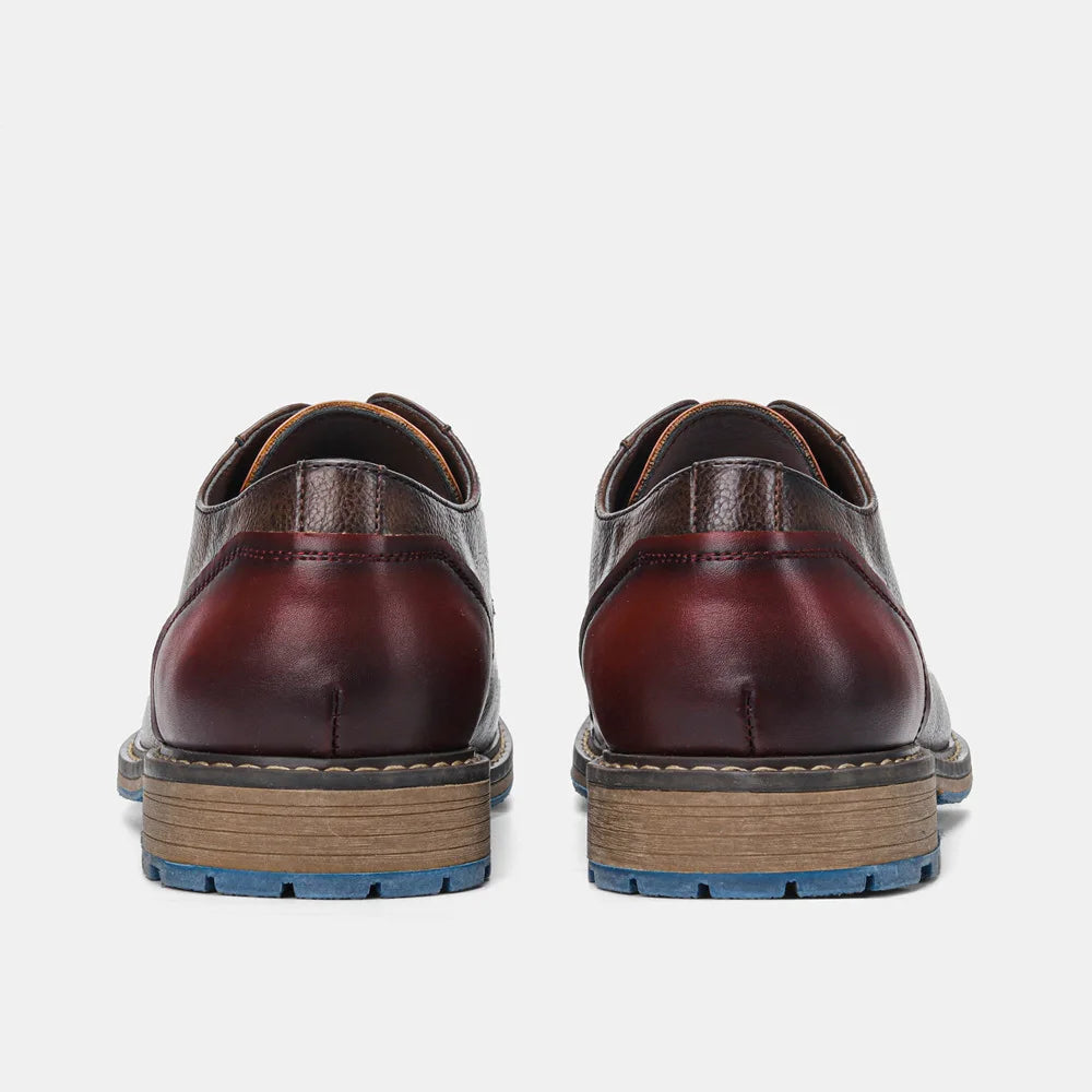 Men's Formal Shoes British Retro Brogue Shoes Mens Casual Business Leather Oxfords Men Office Dress Shoe Flats