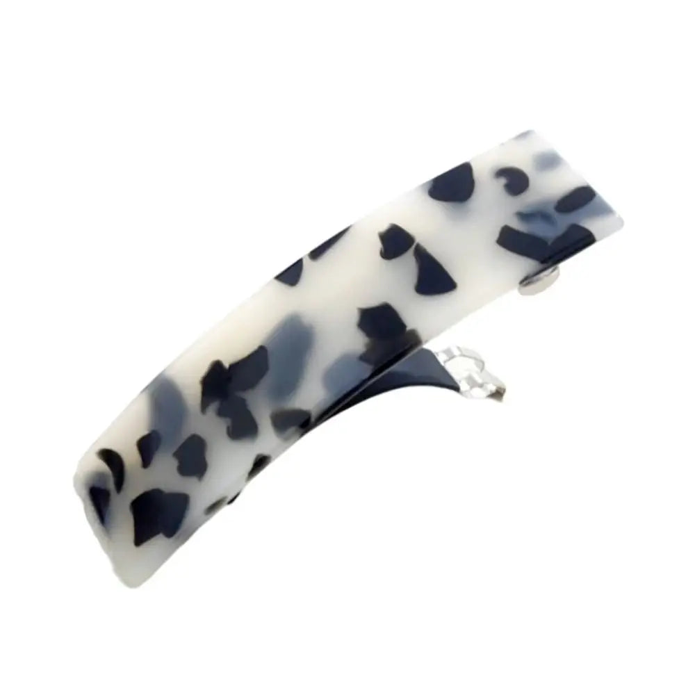 Acetate Acrylic French Hair Barrettes Automatic Curved Rectangle Styling Resin Spring Hairpin Hair Accessories