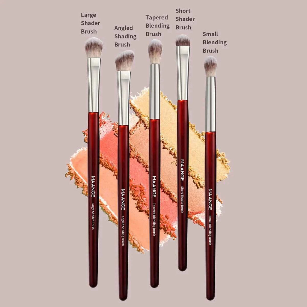 Eye Shadow Makeup Brush Set 5pcs Concealer Brush Eye Cosmetic Soft Bristles Brush Portable Beauty Makeup Tools for Beginner