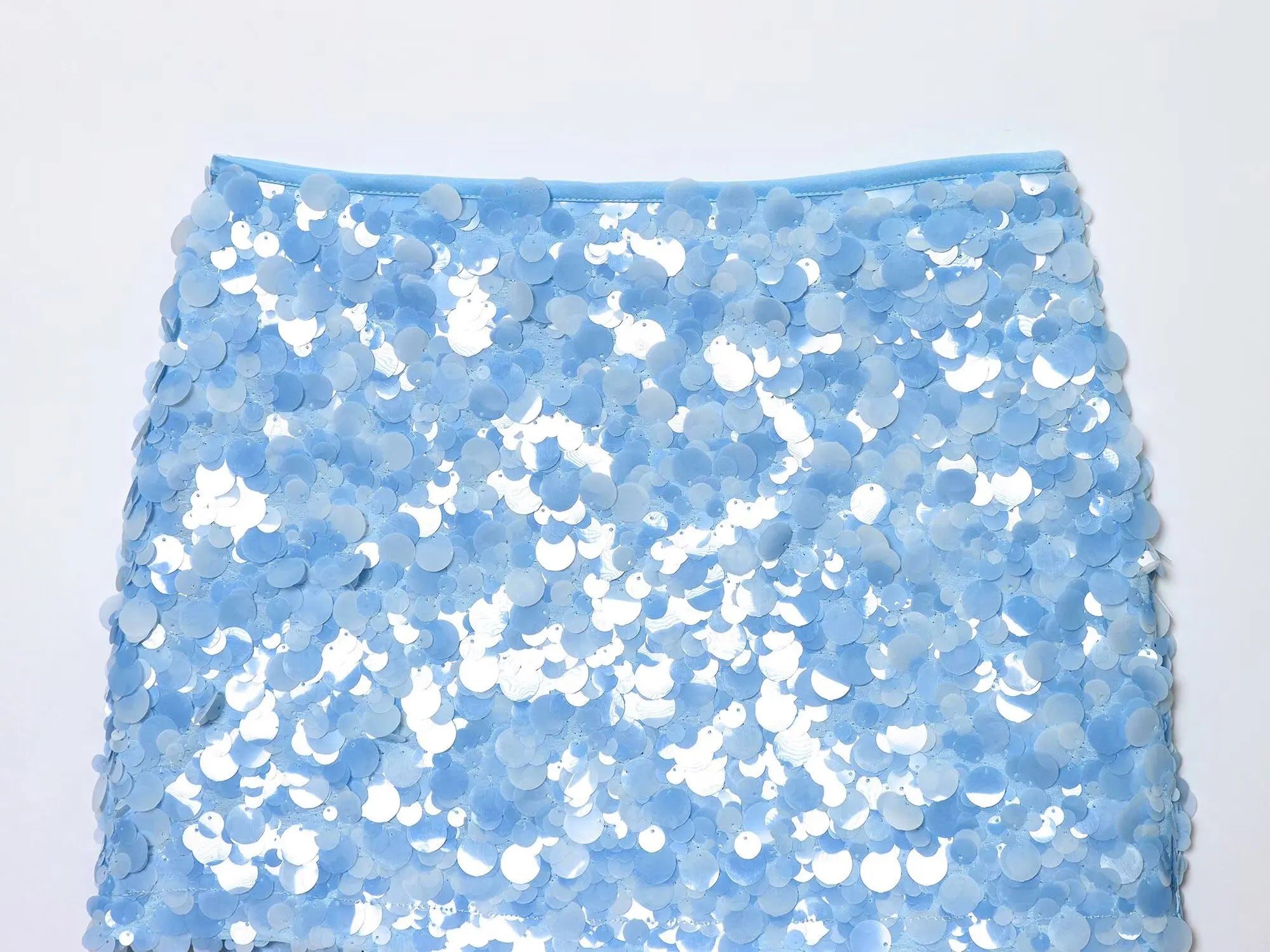 Sexy Woman Sequins Skirt High Waist Versatile Slim Mini Slim Skirts Zipper 2025 Summer Beach Style Women's New Skirt Y2K