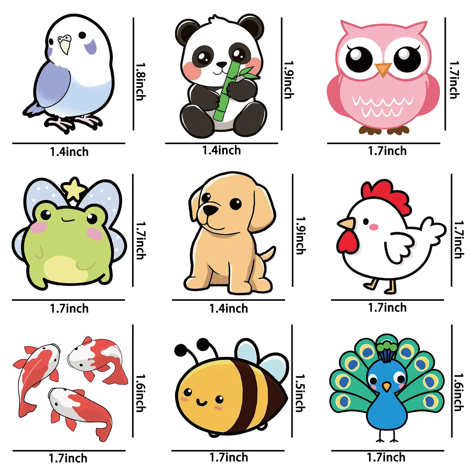 100/200PCS Cute Mixed Animals Cartoon Graffiti Stickers DIY Phone Guitar Laptop Notebook Suitcase Cup Waterproof Sticker Kid Toy
