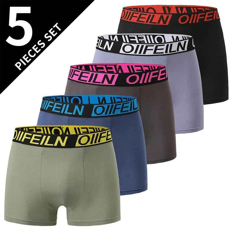 5 /10 Pack Men's Black Gold Printed Boxer Underwear Comfortable And Versatile Plus Size Sexy Young Men's Leisure Sports Beach sh
