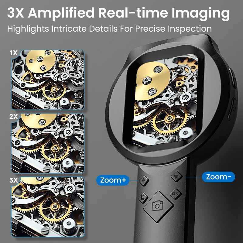 Digital Handheld Microscope Magnifier 100X 2.8" IPS HD Screen