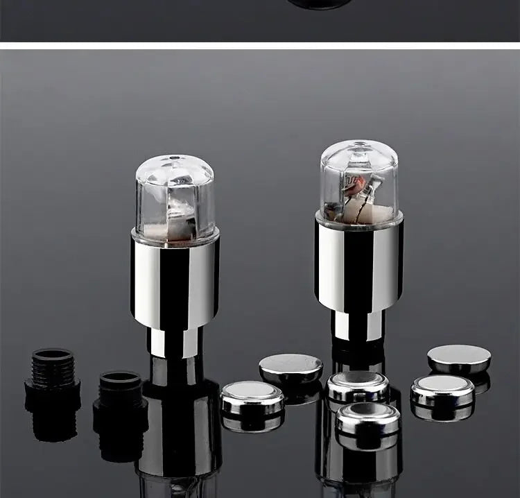 2/4/8Pcs Tire Valve Cap Lights Durable Tire Lights For Car Air Valve Caps With Lights For Motorcycles Bicycles Electric /*-