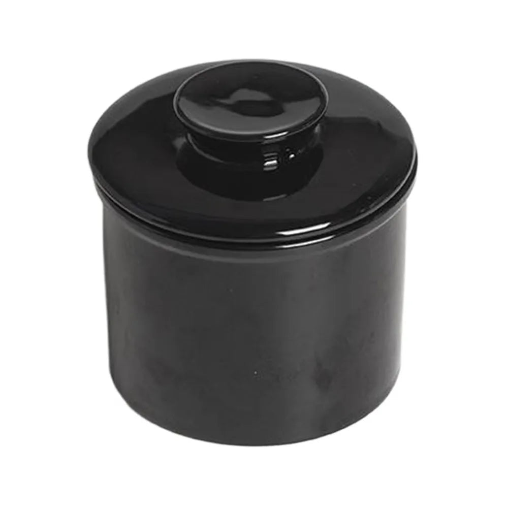 Kitchen Gadgets Ceramic French Butter Crock with Lid Solid Color Butter Cup Sealed Household Butter Jar Cheese