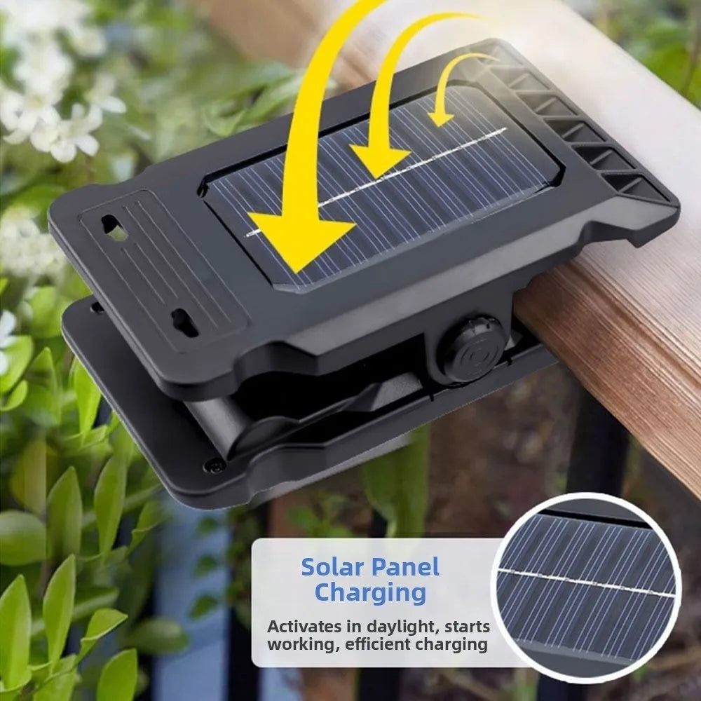 Motion Sensor Solar Garden Lights Solar Powered 3 Modes Solar Clip-on Lamp Waterproof Easy To Install Garden Wall Light