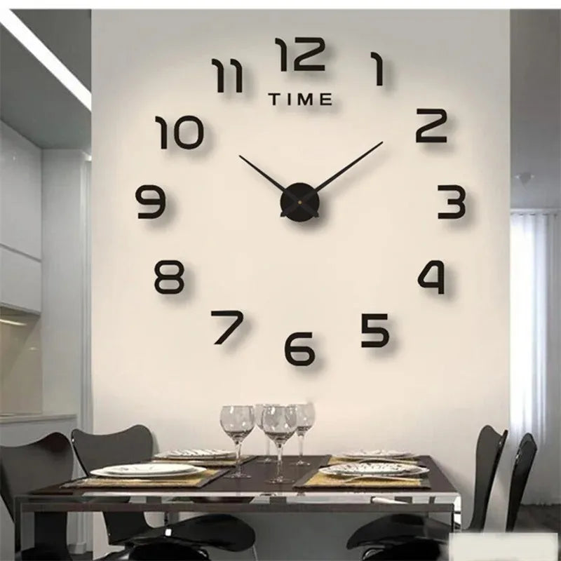 Luminous Wall Clock Digital Clock Wall Stickers Wall Clock For Living Room Home Decor Removable Modern Design Easy To Install