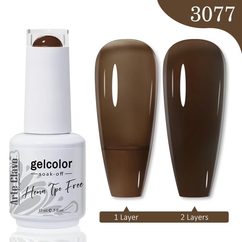 Arte Clavo TPO HEMA FREE Top Quality Discount Price 131 Colors Nail Gel Polish New Formula Nail Gel 15ml Bottle UV Gel Varnish