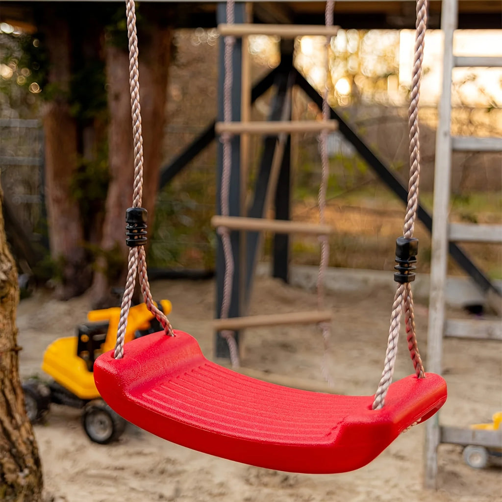 Kids  Anti-Tip Curved Swing Seat Indoor Outdoor Garden Swing Board with Hanging Rope Children Playground Swing Accessories