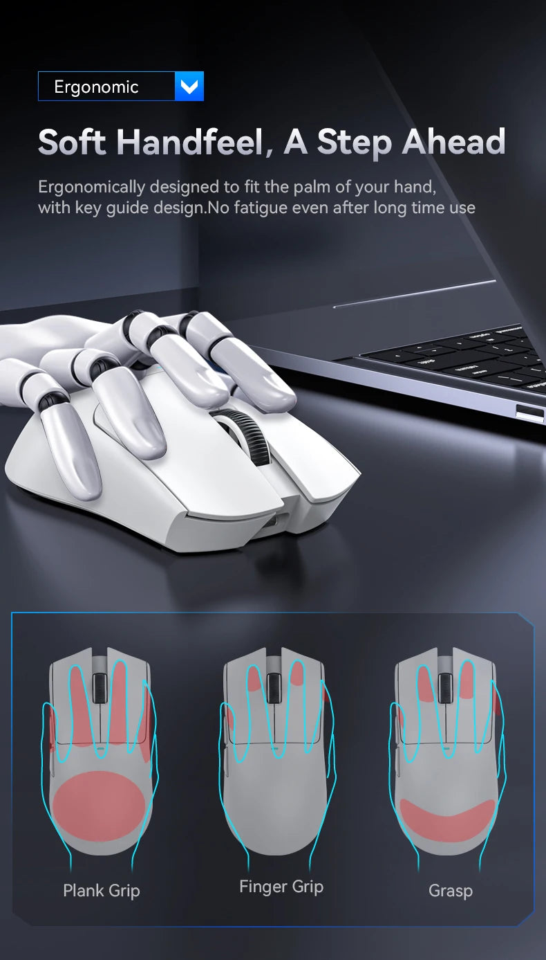 Attack Shark X11 & X11se Wireless Gaming Mouse,Bluetooth Tri-Mode Connection, PixArt PAW3311,Touch Magnetic Charging Base