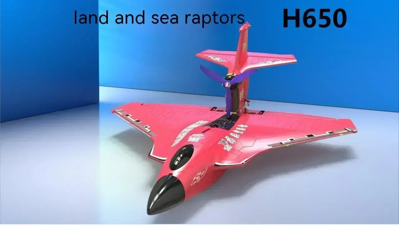 New H650 Raptor Water Land Air Fixed Wing Foam Waterproof Aircraft Brushless Motor Radio-controlled Aircraft Electric Aircraft