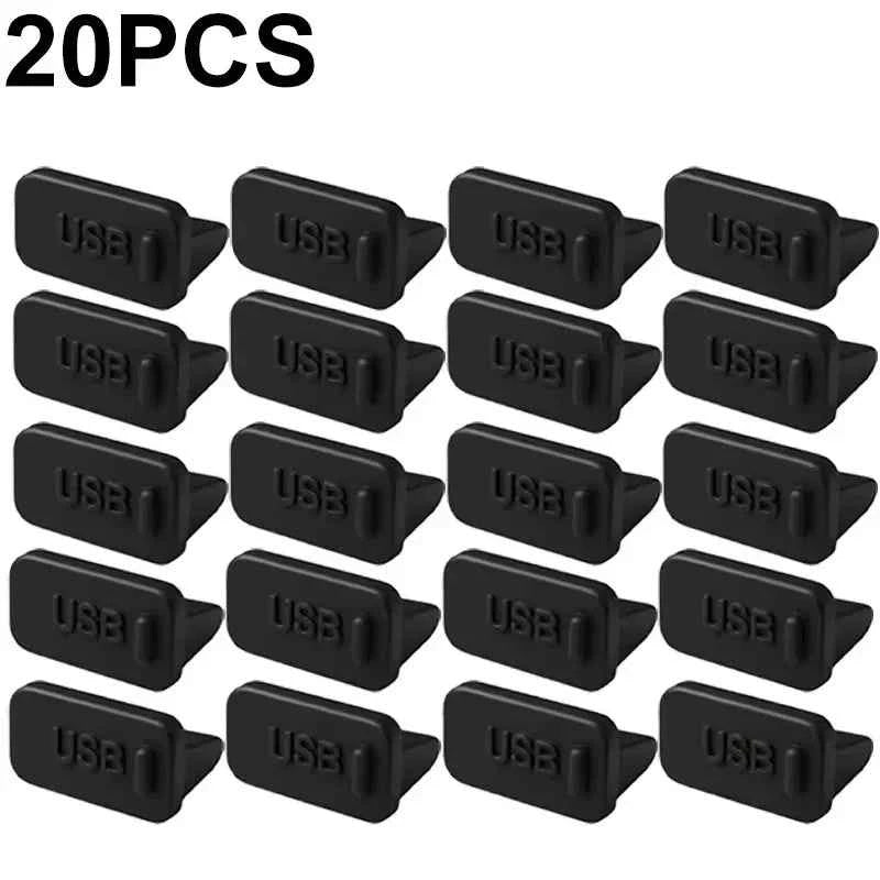 Dust Plug for USB -A Charger Port Cover Cap Female Jack Universal Silicone Dustproof USB-A Ports Protector PC Notebook Laptop