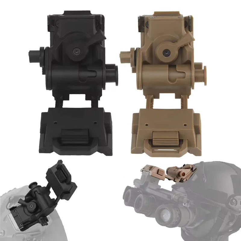 BOOIU New L4G24 NVG Tactical Helmet Mount Metal/Nylon Holder Bracket For PVS15/18  Goggles Night Vision Stent Helmet Accessories