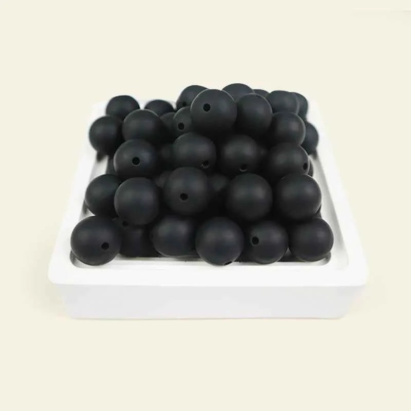 12mm Siilcone Round Beads 100/50/20Pcs For Jewelry Making To Make Bracelets DIY Keychain Necklace Jewelry Accessories BPA Free