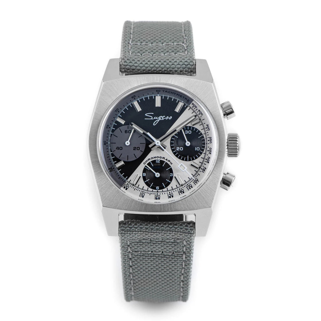 Sugess 37mm Men's Pilot Watches Original ST19 Chronograph Swanneck Mechanical Wristwatches Dome Sapphire Crystal Force Army 2024