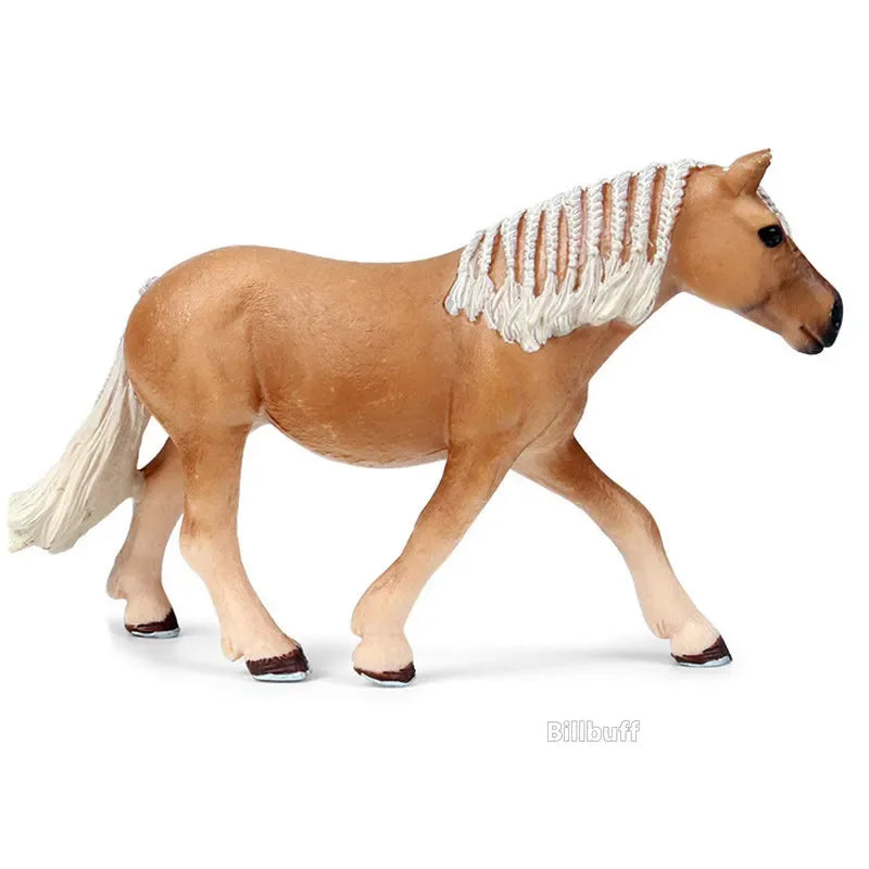 DIY Horse Race Model Horseman Farm Animal Figurines Action Ma Chang takes a shower Emulation Toys for Children Christmas Gift